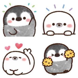 ふんわりペンちゃん❤動く絵文字