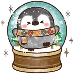 飛び出す★ふんわりペンちゃんの冬