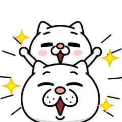 ウザ~~い猫【あいさつ言葉】