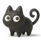 黒猫ねろまる3D