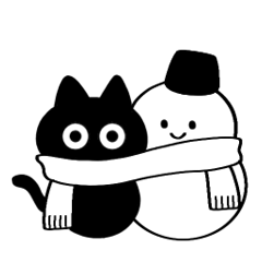 黒猫ねろまるの冬
