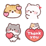 ふんわりにゃんこ❤️動く絵文字